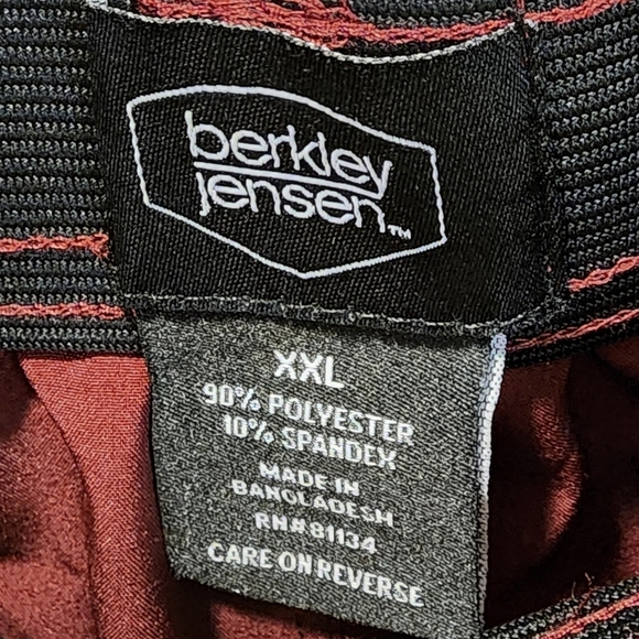 Berkley Jensen Men's Burgundy Acitve Wear Athletic Short size 2XL - Picture 3 of 11